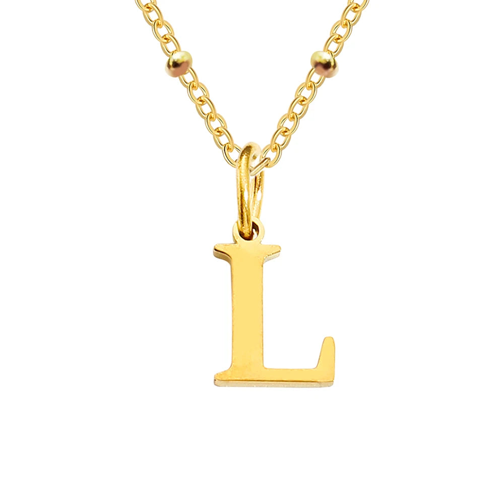 Initial Necklace — Dainty Gold, Personalized, Custom, Delicate, Minimalist