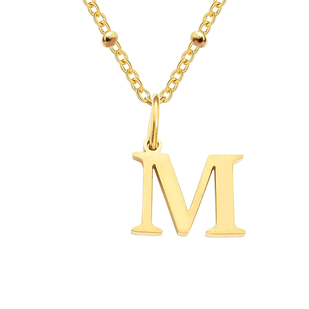 Initial Necklace — Dainty Gold, Personalized, Custom, Delicate, Minimalist