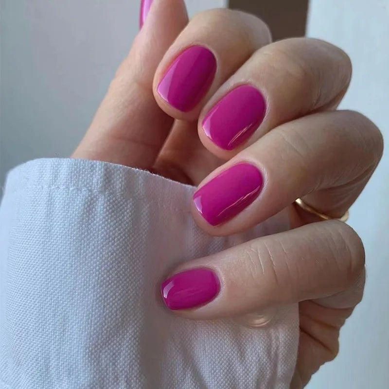 Almond Press-On Nails — Ultra-Short, Natural Finish, Reusable, Easy Application, Durable, Chip-Resistant