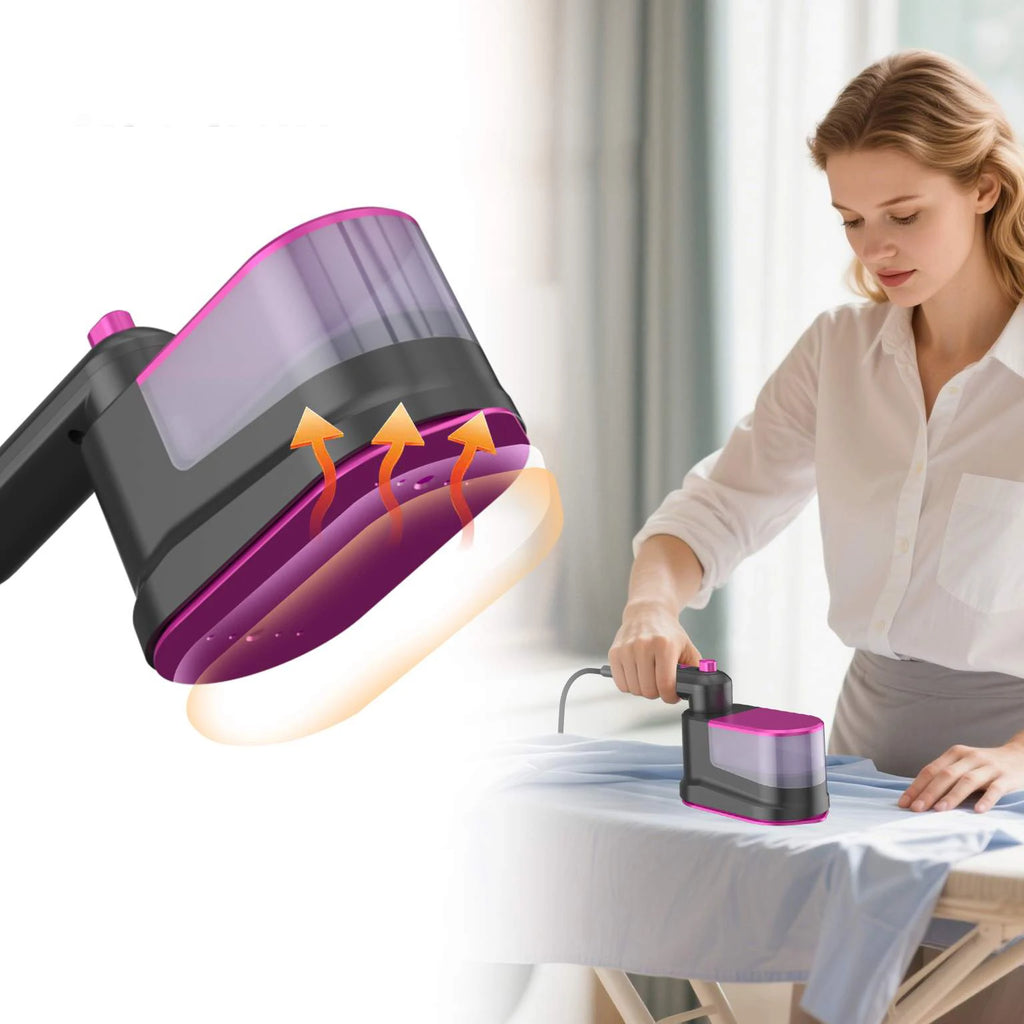 Garment Steamer — Portable, Handheld, Fast Heating, Wrinkle Remover, Travel-Friendly, Compact Design