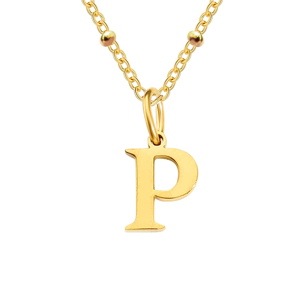 Initial Necklace — Dainty Gold, Personalized, Custom, Delicate, Minimalist