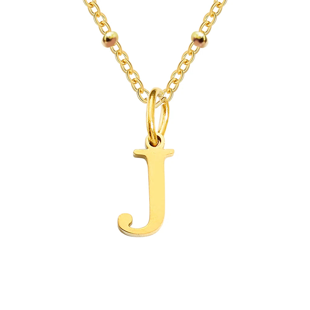 Initial Necklace — Dainty Gold, Personalized, Custom, Delicate, Minimalist