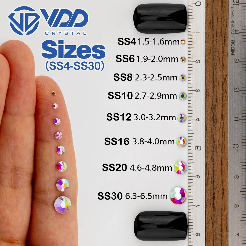 Flatback Rhinestones — 42000pc Kit, Nail Art, Crafting, Bedazzle, Apparel, Jewelry Making