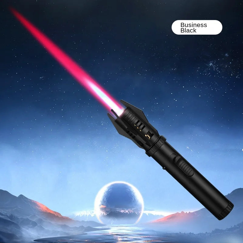 Jet Flame Torch Lighter — Windproof, Refillable, Adjustable, Metal, Butane