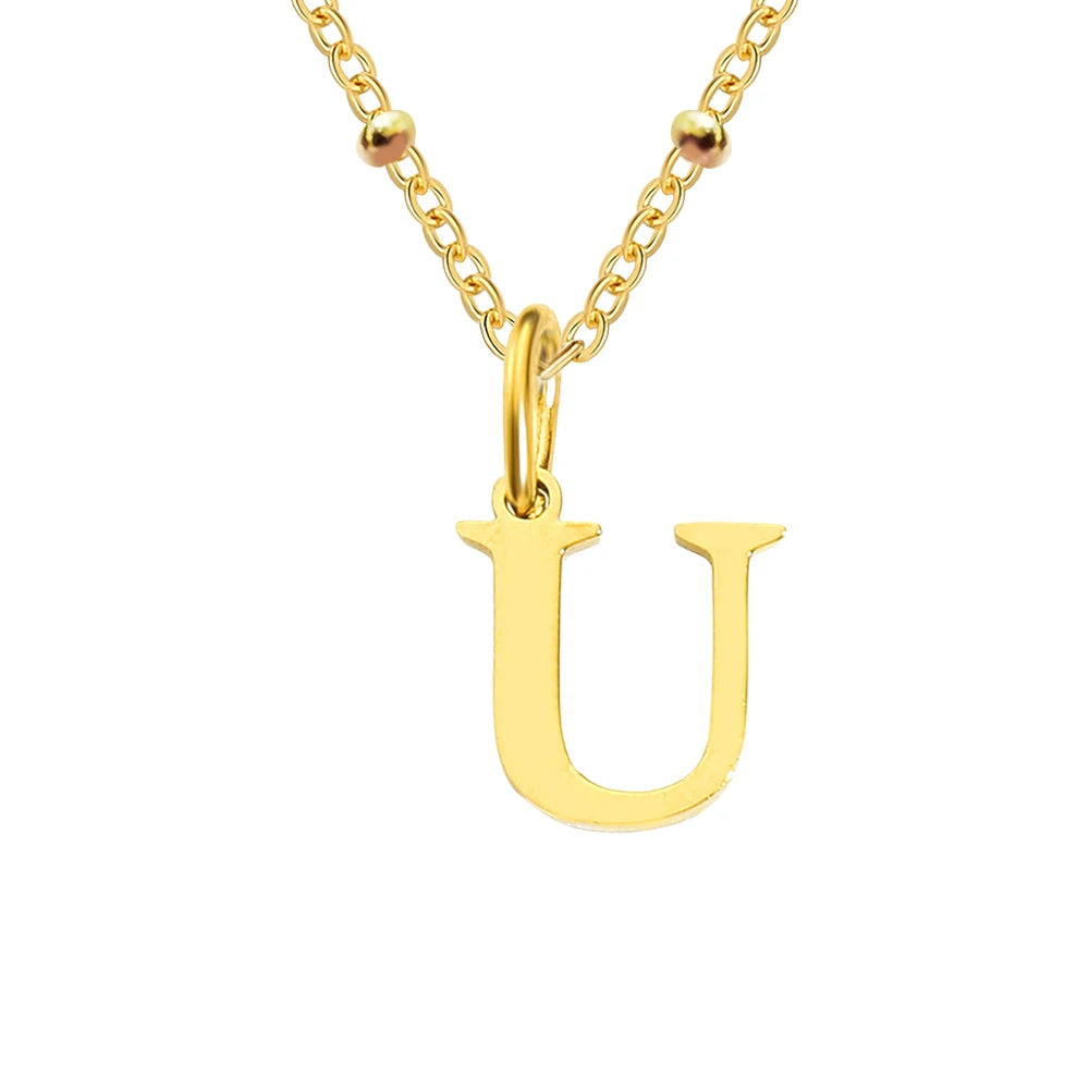 Initial Necklace — Dainty Gold, Personalized, Custom, Delicate, Minimalist