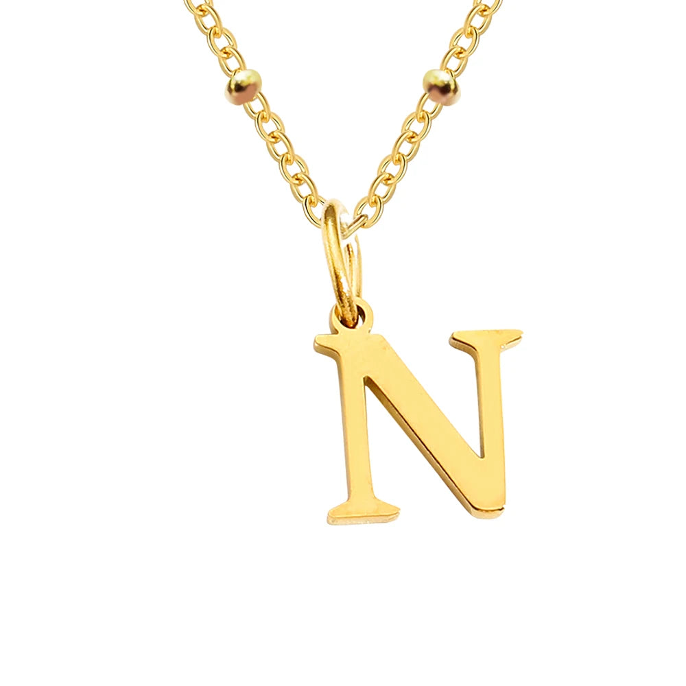 Initial Necklace — Dainty Gold, Personalized, Custom, Delicate, Minimalist
