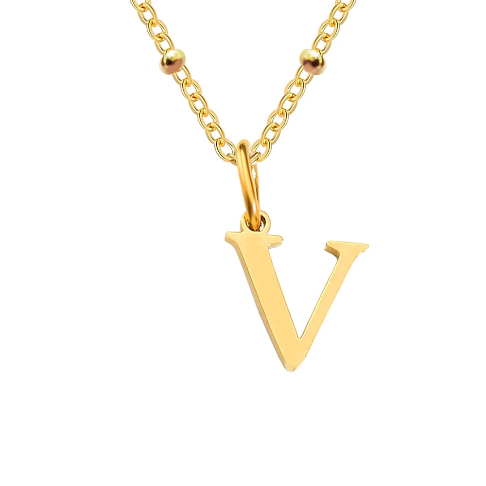 Initial Necklace — Dainty Gold, Personalized, Custom, Delicate, Minimalist
