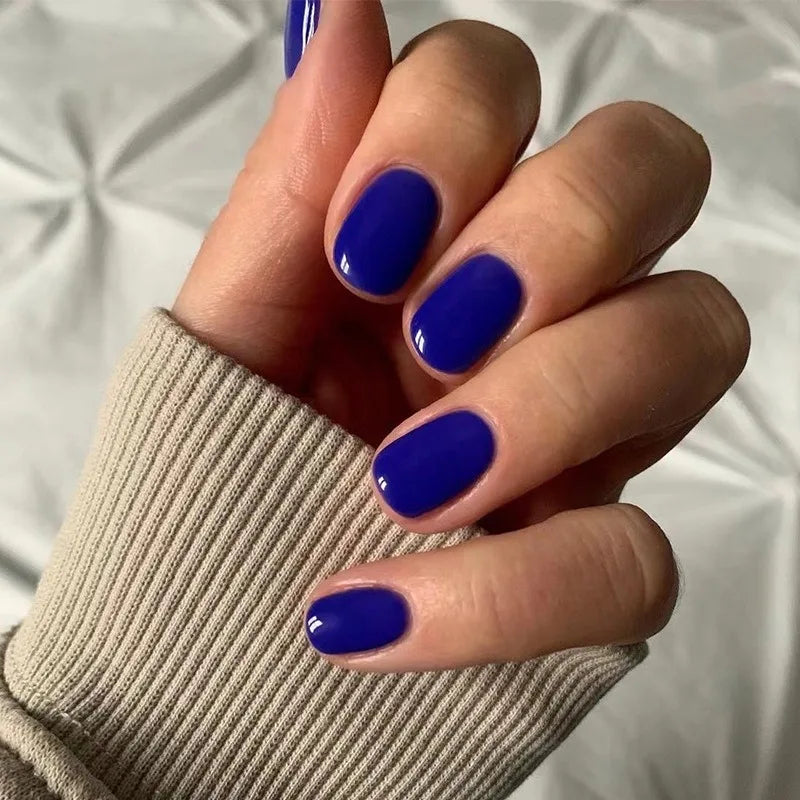 Almond Press-On Nails — Ultra-Short, Natural Finish, Reusable, Easy Application, Durable, Chip-Resistant