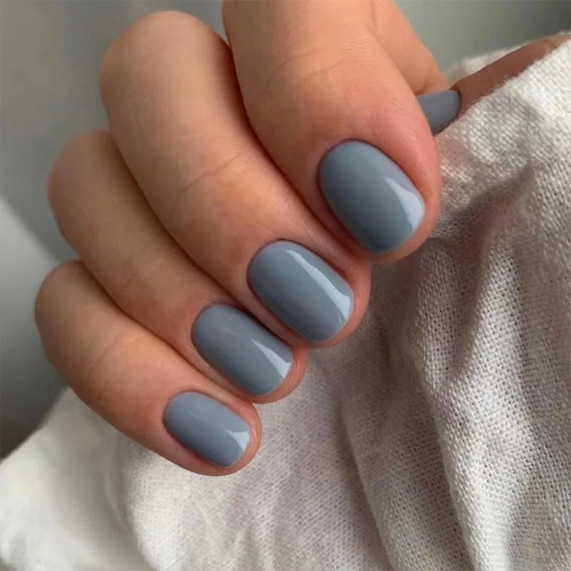 Almond Press-On Nails — Ultra-Short, Natural Finish, Reusable, Easy Application, Durable, Chip-Resistant