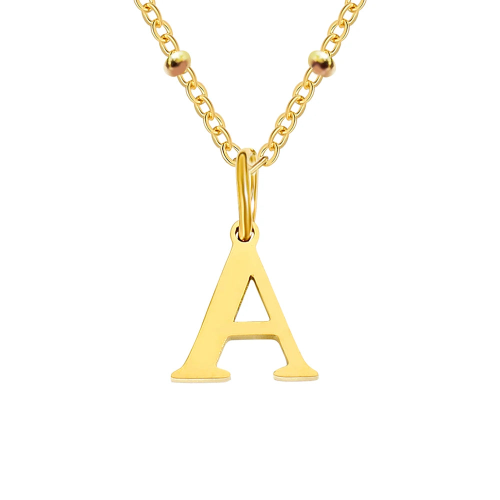 Initial Necklace — Dainty Gold, Personalized, Custom, Delicate, Minimalist