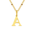 Initial Necklace — Dainty Gold, Personalized, Custom, Delicate, Minimalist