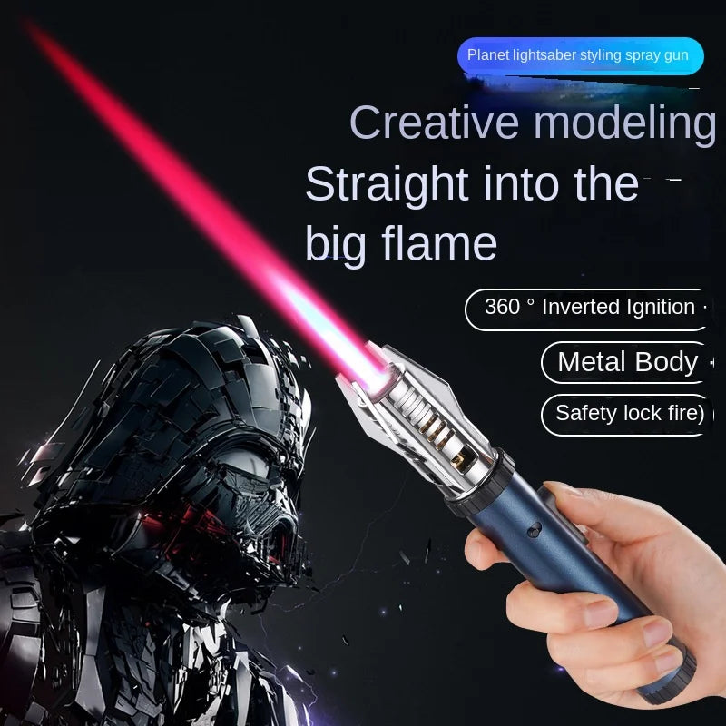 Jet Flame Torch Lighter — Windproof, Refillable, Adjustable, Metal, Butane