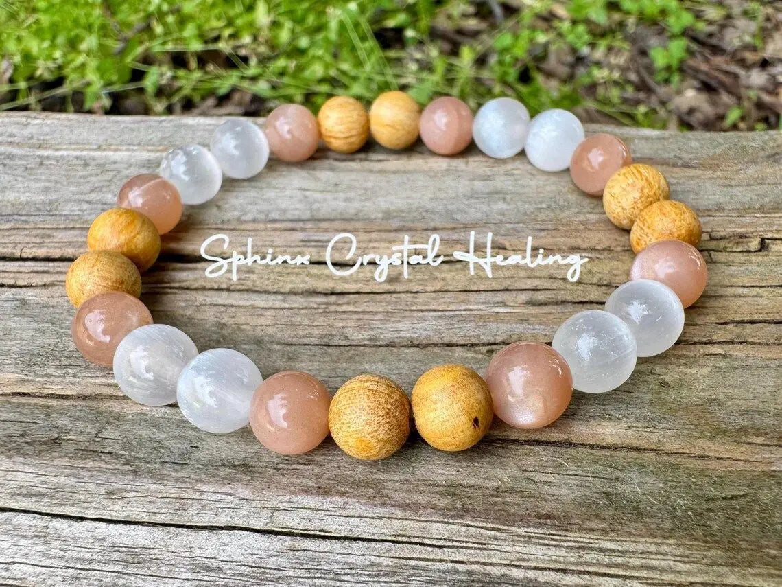 Money Manifest Crystal Bead Bracelet — Abundance, Prosperity, Wealth, Healing, Protection, Chakra Balancing