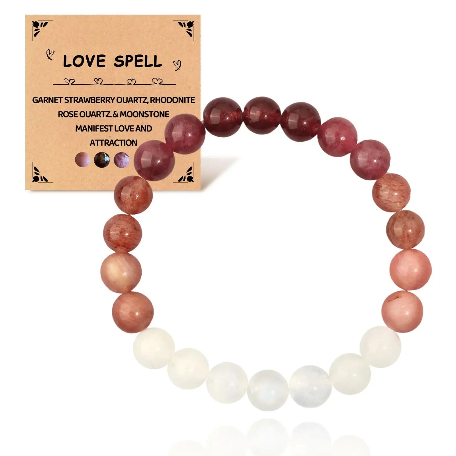 Money Manifest Crystal Bead Bracelet — Abundance, Prosperity, Wealth, Healing, Protection, Chakra Balancing