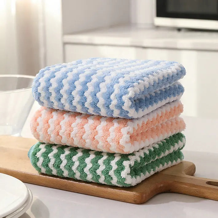 Microfiber Cleaning Cloths — 10 Pack, Ultra Soft, Streak-Free, Absorbent, Reusable, Lint-Free