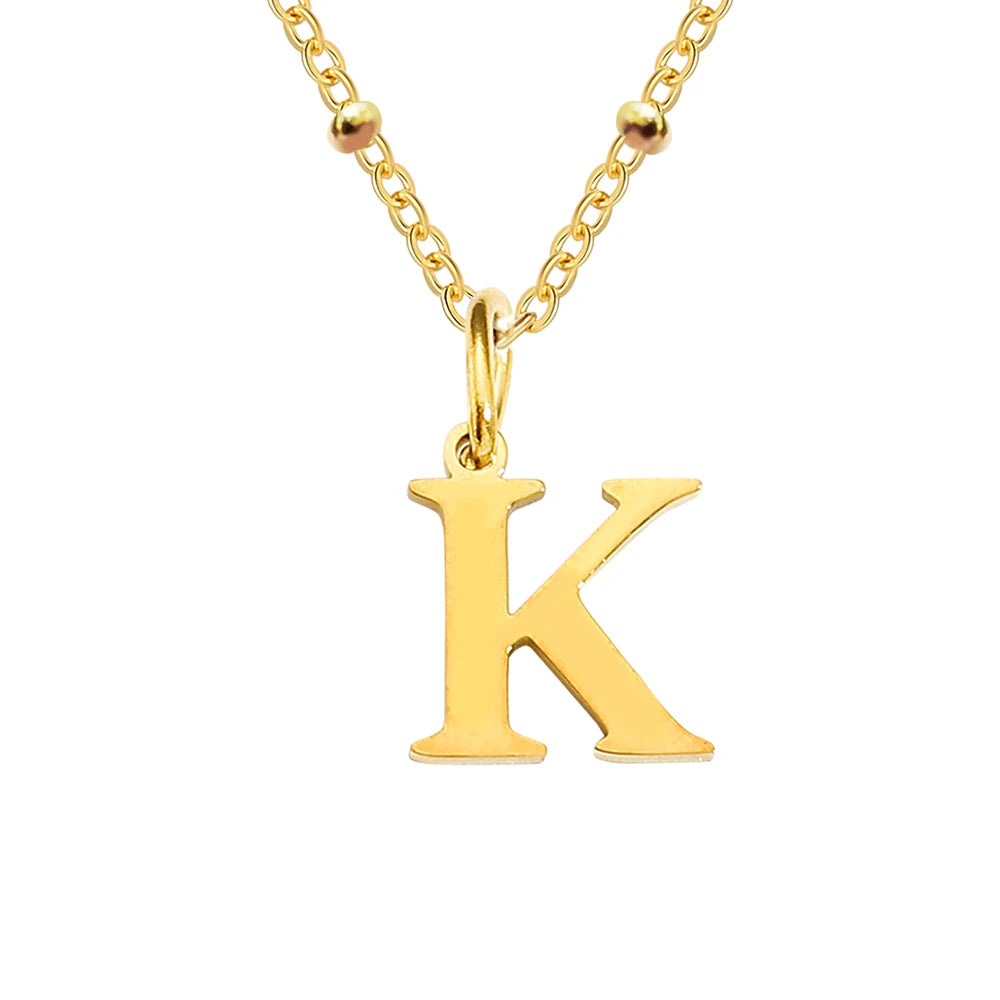 Initial Necklace — Dainty Gold, Personalized, Custom, Delicate, Minimalist