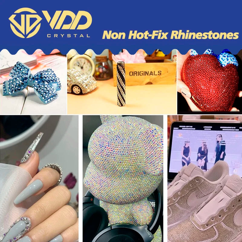Flatback Rhinestones — 42000pc Kit, Nail Art, Crafting, Bedazzle, Apparel, Jewelry Making