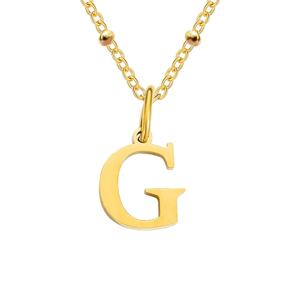 Initial Necklace — Dainty Gold, Personalized, Custom, Delicate, Minimalist