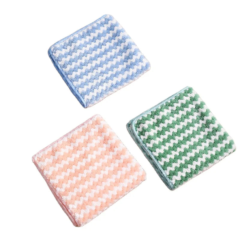 Microfiber Cleaning Cloths — 10 Pack, Ultra Soft, Streak-Free, Absorbent, Reusable, Lint-Free