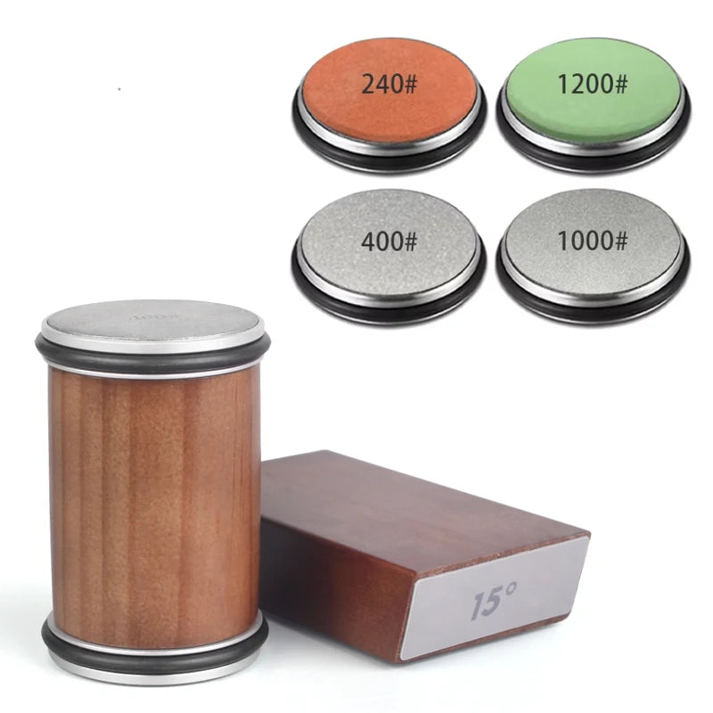 Knife Sharpener — Rolling Kit, Magnetic, Angle Guide, Precision, Professional, Stainless Steel