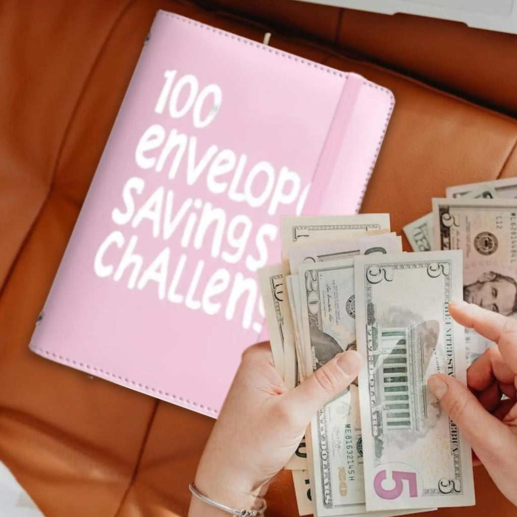 100 Envelopes Money Saving Challenge Binder — Fun, Interactive, Financial Planner, Budget Kit, Savings Goal, Cash Organizer