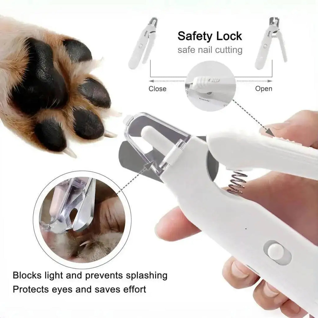 Electric Pet Nail Grinder — Quiet, Rechargeable, Painless, Gentle, Portable, Efficient