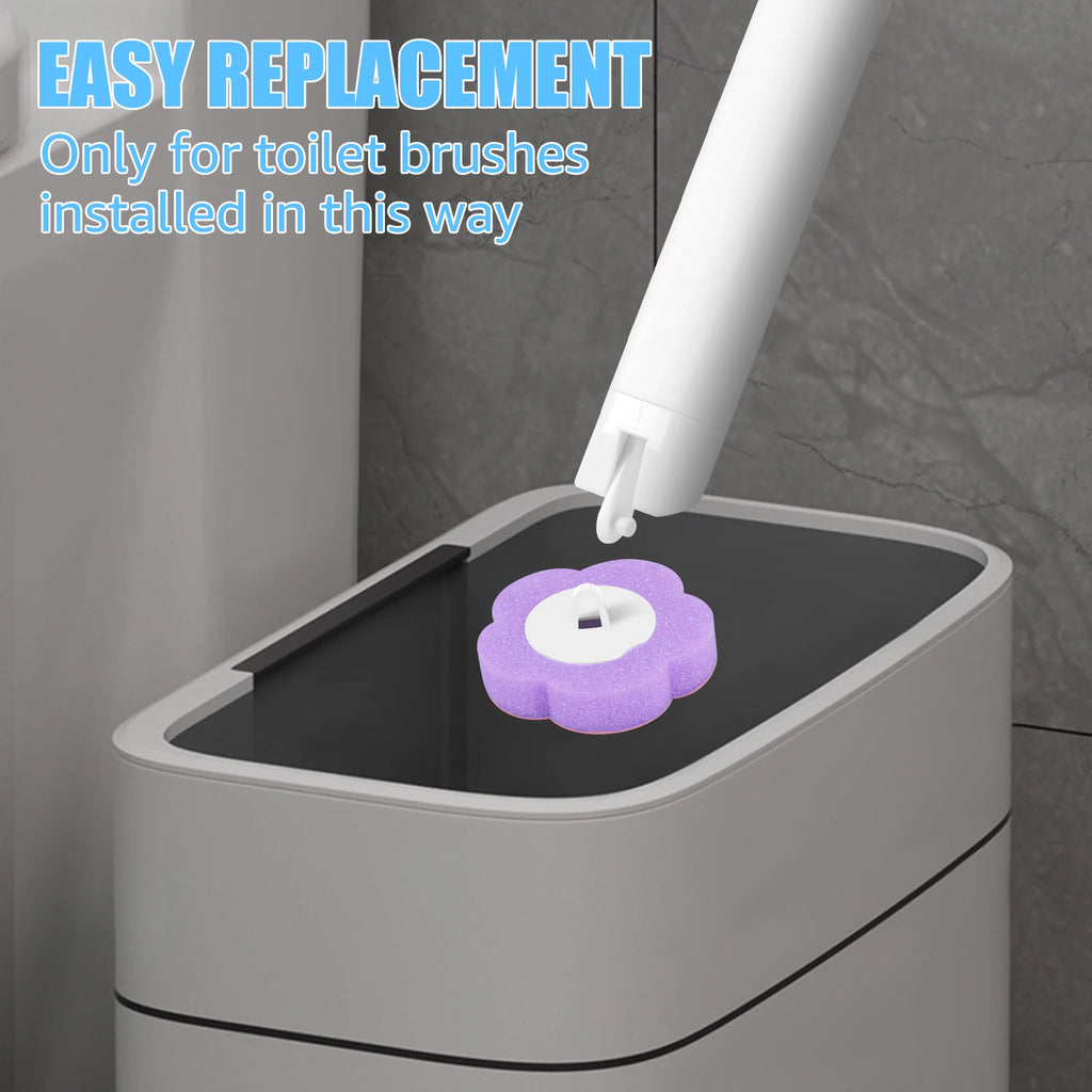 Disposable Toilet Brush — No-Touch Rotating, Starter Kit, Refills Included, Deep Cleaning, Hygienic