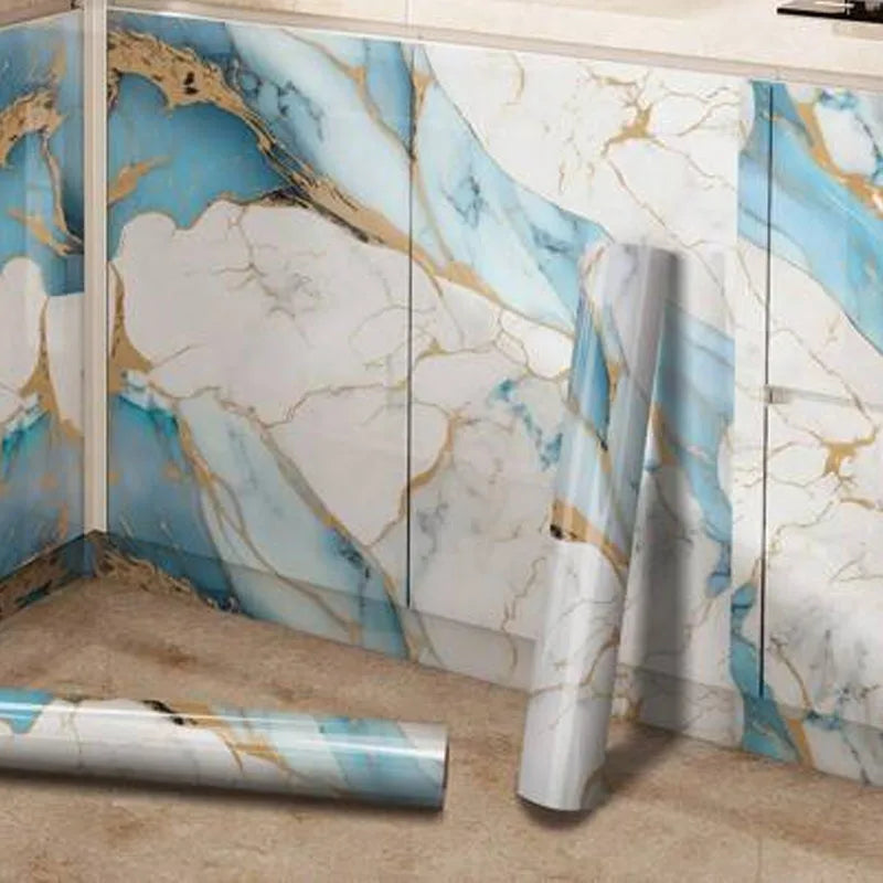 Marble Contact Paper — Self-Adhesive, Peel & Stick, Waterproof, Countertop, Cabinet, Wall