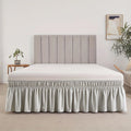 Bed Skirt — Wrinkle-Resistant, Easy Fit, Dust Ruffle, Platform-Free, All-Around Elastic, Durable Microfiber