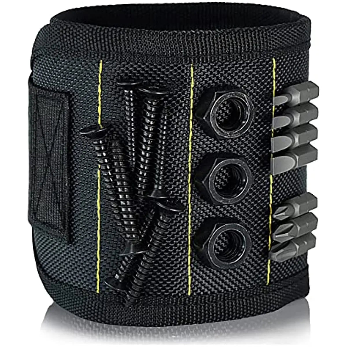 Magnetic Wristband Tool Holder - Strong Magnets for Screws, Nails, Drill Bits, Hands-Free DIY & Workshop Helper