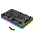 PS5 Cooling Stand — Fast Charging, Dual Controller, Quiet Fan, LED Indicators, Game Storage, Headset Holder