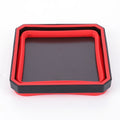 Magnetic Parts Tray Set — Heavy Duty, Stainless Steel, Rubber Base, Flexible, Anti-Scratch, Strong Magnet