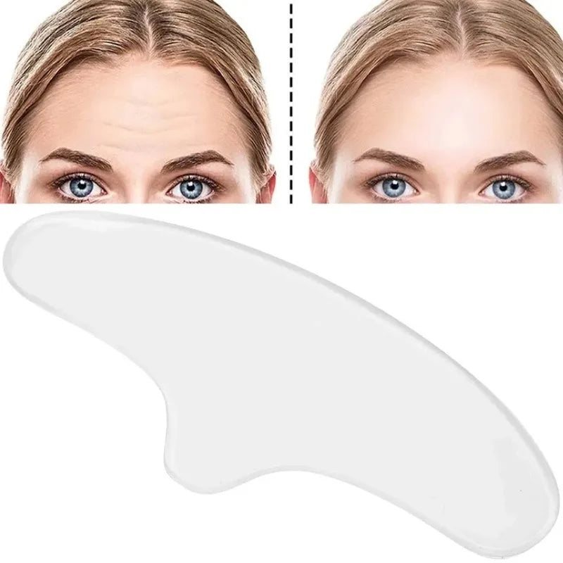 Reusable Silicone Anti-Wrinkle Patches - Forehead, Eye & Hand Smoothing Pads, Wear Overnight for Plumper, Smoother Skin