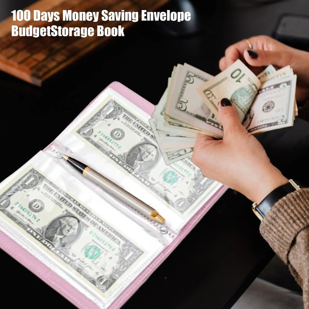 100 Envelopes Money Saving Challenge Binder — Fun, Interactive, Financial Planner, Budget Kit, Savings Goal, Cash Organizer