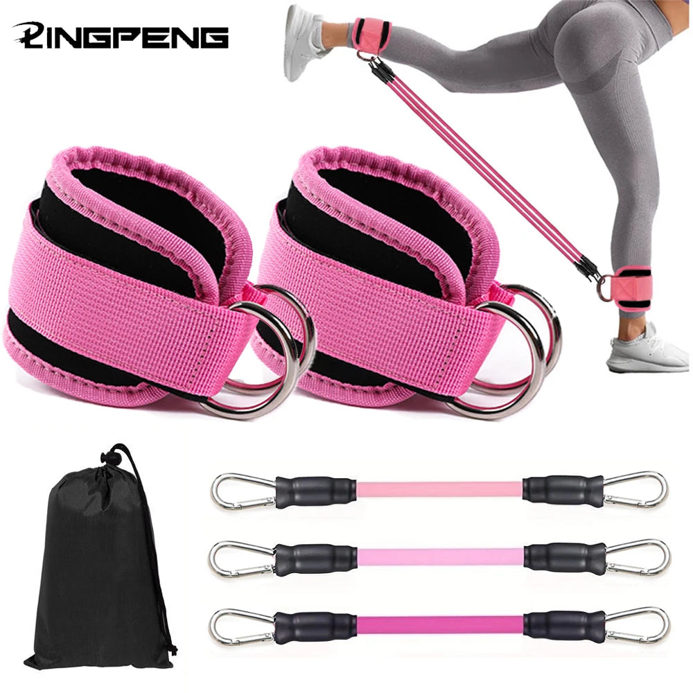 Ankle Resistance Bands — Premium Quality, Adjustable, Comfortable, Durable, Versatile, Portable