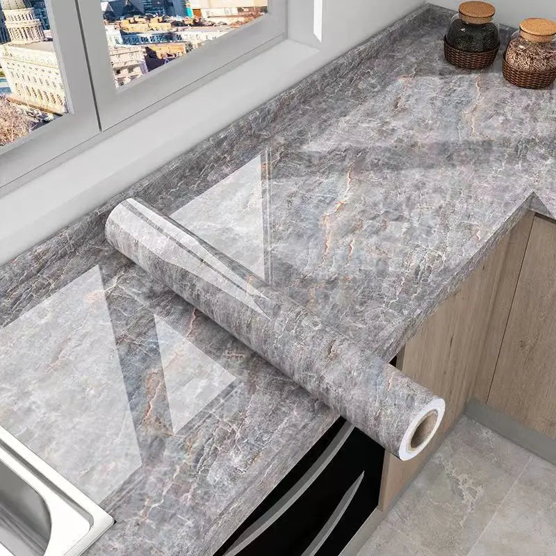 Marble Contact Paper — Self-Adhesive, Peel & Stick, Waterproof, Countertop, Cabinet, Wall