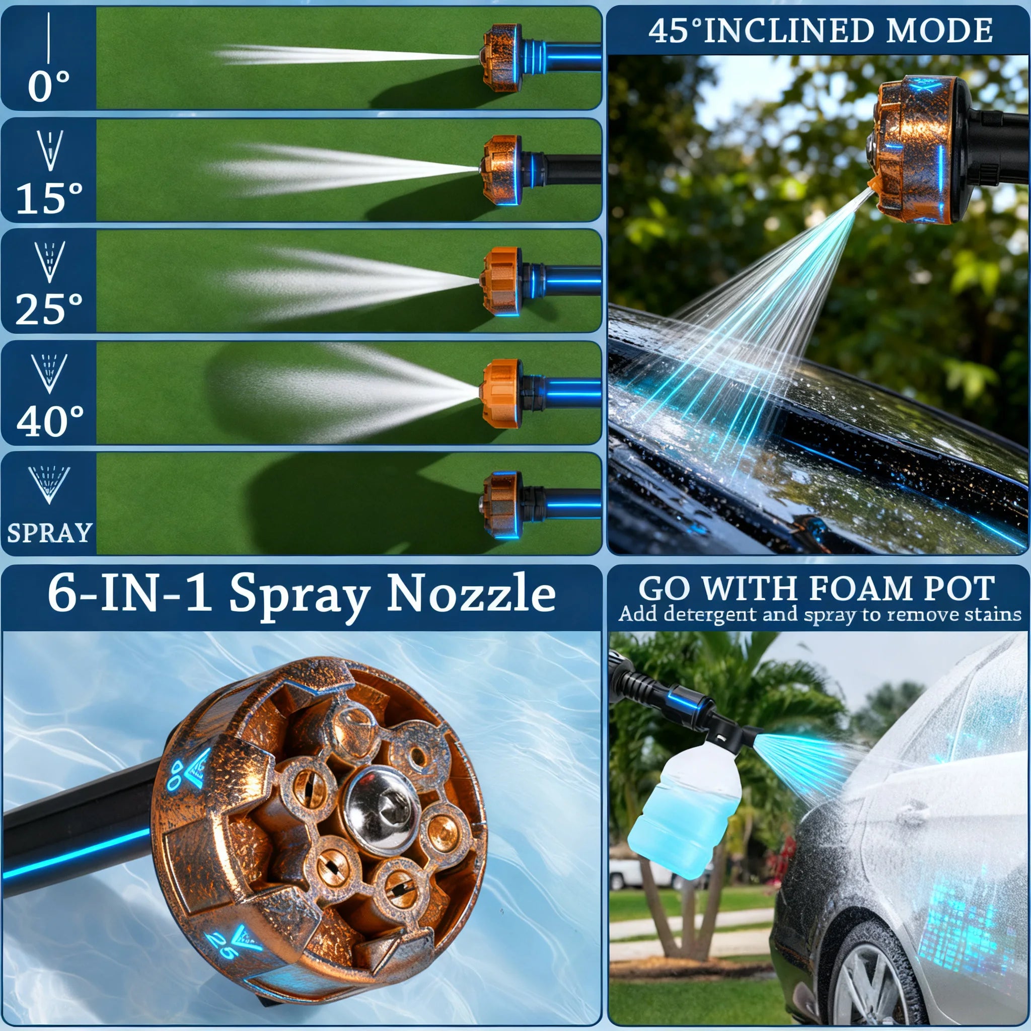 Cordless Pressure Washer — Portable, Handheld, Car Wash, Deck Cleaning, Patio, Sidewalk