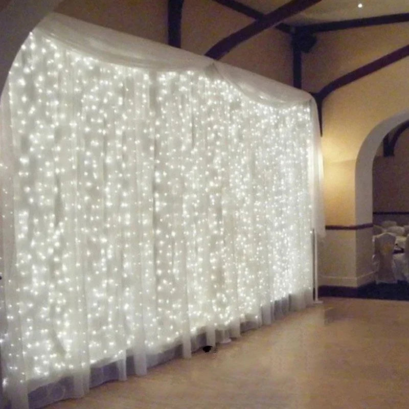 USB Curtain Fairy Lights — 8 Modes, Remote, Timer, Waterproof, Dimmable