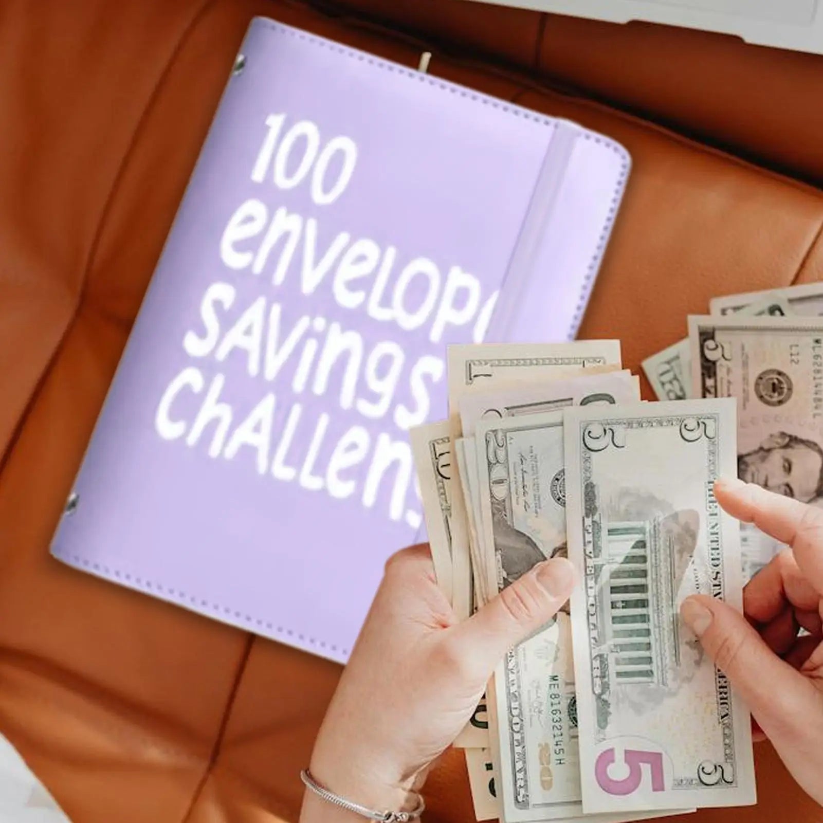 100 Envelopes Money Saving Challenge Binder — Fun, Interactive, Financial Planner, Budget Kit, Savings Goal, Cash Organizer