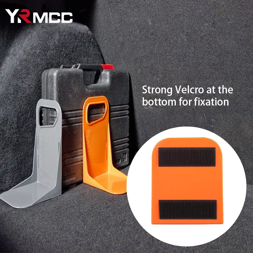 Adjustable Car Trunk Cargo Organizer Rack - Stops Groceries Sliding, Solid Plastic Baffle Divider for SUV, Sedan, Wagon