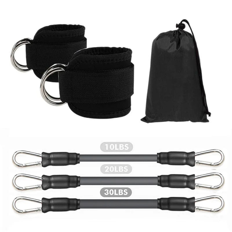 Ankle Resistance Bands — Premium Quality, Adjustable, Comfortable, Durable, Versatile, Portable