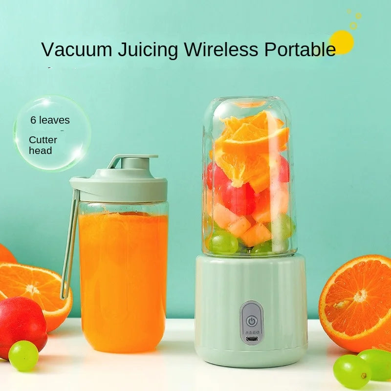 Portable Mini Blender - USB Rechargeable Personal Smoothie Cup for Shakes, Juice & Baby Food, 6-Blade Cordless On-the-Go
