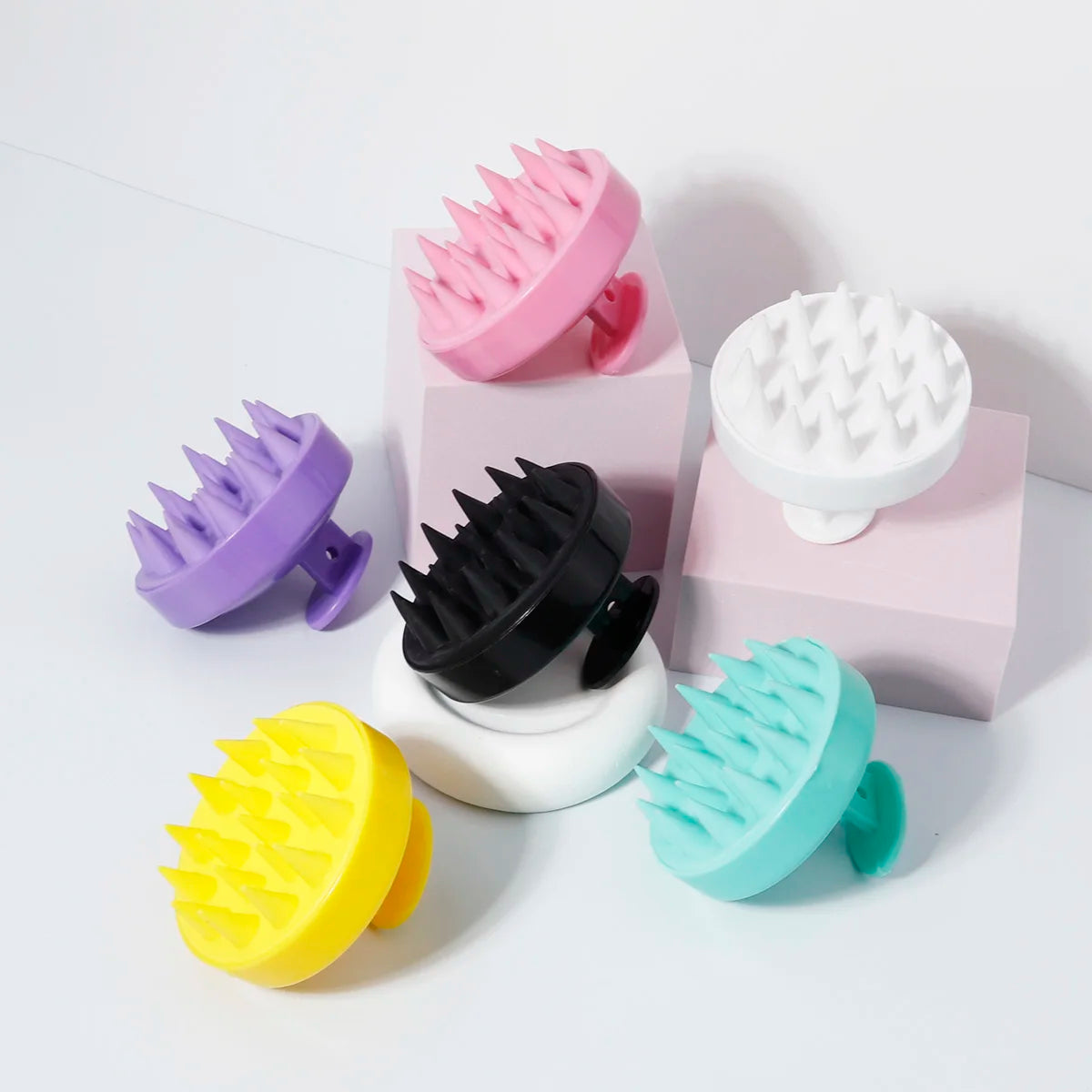 Silicone Scalp Massager Shampoo Brush - Deep Clean, Exfoliate & Stimulate Hair Growth in the Shower (6 Colors)