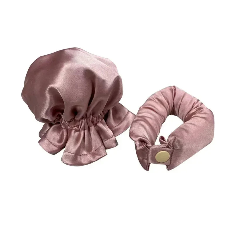 Heatless Hair Curler Set - Overnight Silk Curling Rod Headband, Damage-Free Waves While You Sleep