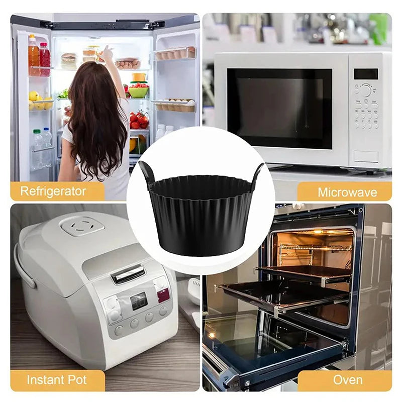 Silicone Egg Poacher Cup Set - Air Fryer, Microwave & Stovetop, Reusable Custard / Tart / Dessert Molds (3, 4, 6, or 12-Pack)