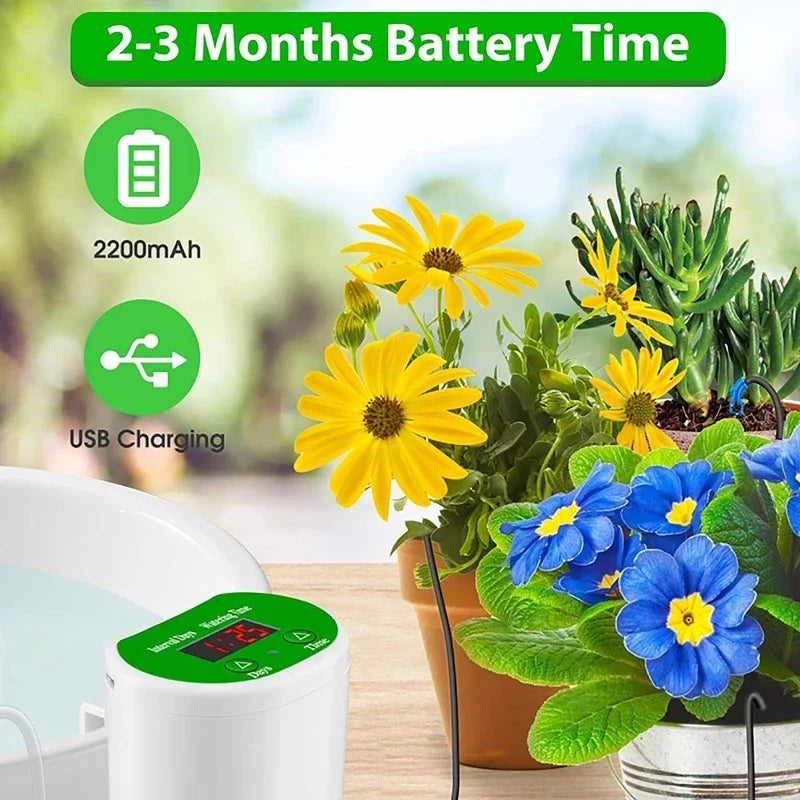 Drip Irrigation Kit — Automatic, Smart Watering, Garden, Plants, Greenhouse, Yard