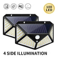 Solar Motion Security Light — Waterproof, Bright, Wireless, Outdoor, Wall-Mounted, Dusk-to-Dawn