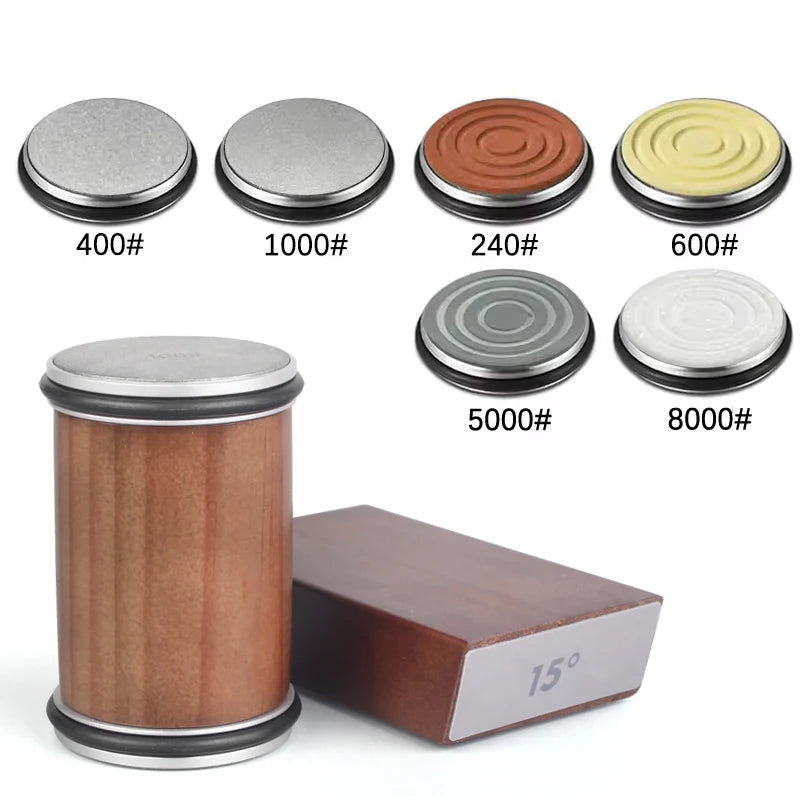Knife Sharpener — Rolling Kit, Magnetic, Angle Guide, Precision, Professional, Stainless Steel