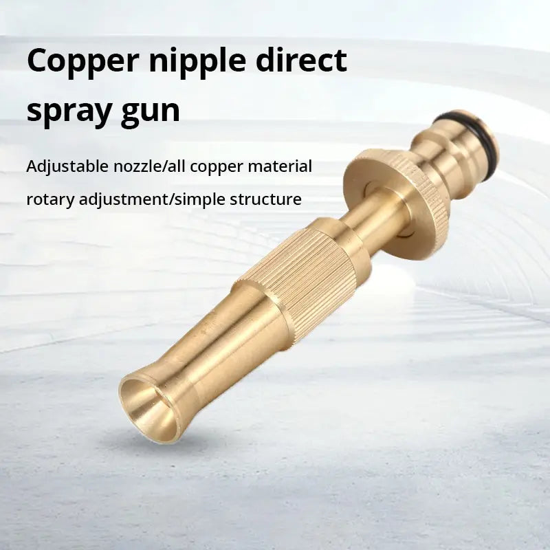 High-Pressure Hose Nozzle — Heavy-Duty, Handheld, Adjustable, Garden, Car Wash, Watering