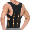 Adjustable Posture Corrector Back Brace - Discreet Under-Clothes Shoulder & Lumbar Support for Desk Workers, Drivers, Athletes